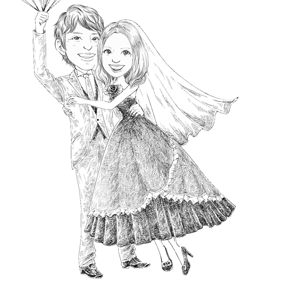 新婦の衣装:ドレス(カラー)