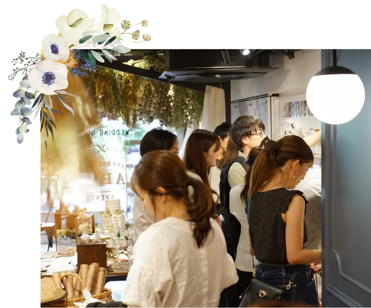 ブライダルサロンにはこんな方が来店されています
