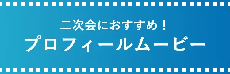 セットにオススメ!プロフィールムービー