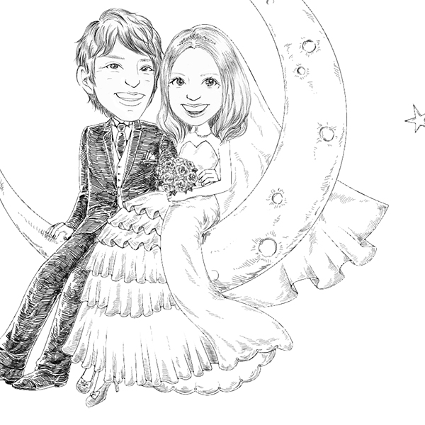 新婦の衣装:ドレス(白)