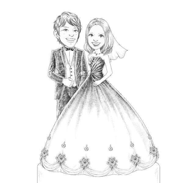 新婦の衣装：ドレス（カラー）