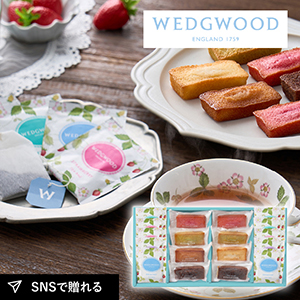 フィナンシェ&ウェッジウッド ワイルドストロベリーティーバッグアソート 18個