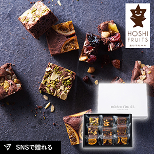 ホシフルーツ ナッツとドライフルーツの贅沢ブラウニー 9個