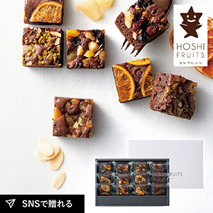 ホシフルーツ ナッツとドライフルーツの贅沢ブラウニー 12個