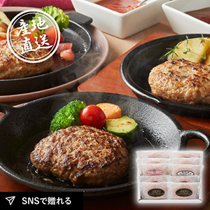 産地直送グルメ│銘柄ハンバーグ食べ比べセット