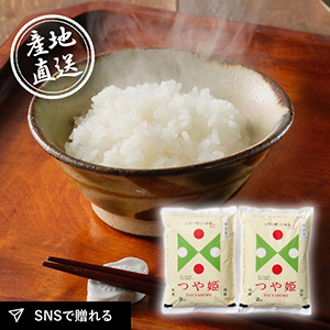 産地直送グルメ│鶴岡ファーマーズ 山形県産つや姫 2kg×2