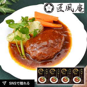 匠風庵 レンジで簡単！松阪牛・近江牛仕込みハンバーグC