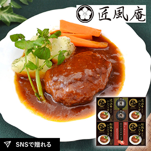 匠風庵 レンジで簡単！松阪牛・近江牛仕込みハンバーグD