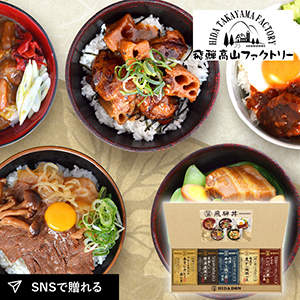 飛騨高山ファクトリー こだわり飛騨丼詰合せC
