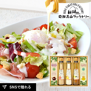 飛騨高山ファクトリー  すこやかドレッシングとオリーブオイル＆ビネガーB