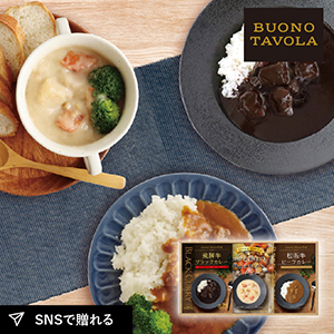 BUONO　TAVOLA　銘牛カレー＆ホワイトシチューセットA
