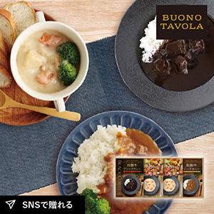 BUONO　TAVOLA　銘牛カレー＆ホワイトシチューセットB