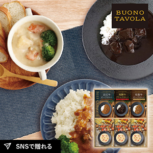 BUONO　TAVOLA　銘牛カレー＆ホワイトシチューセットD