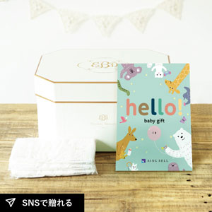 【送料無料】hello! baby gift（10900円コース）カタログギフト　おむつボックスセット