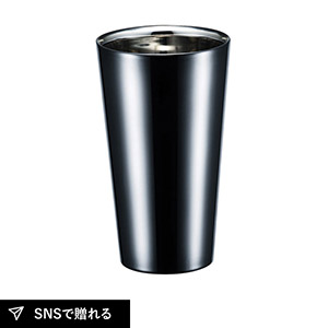ブリリアント・ブラック 2重ストレートカップ250ml