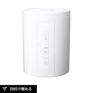 【送料無料】THREEUP 多機能スチーム加湿器「スチームポット」（ホワイト）