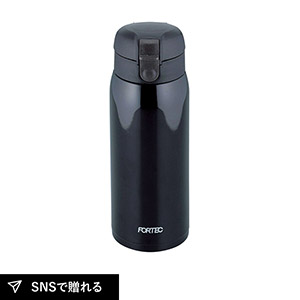 フォルテック・パーク ワンタッチ栓マグボトル 600ml（ブラック）