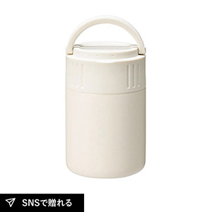 モグモグ キャリースープボトル 350ml（ステンレススプーン付）（ホワイト）