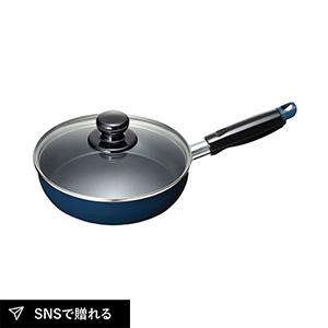 スティージーII IH対応ガラス蓋付フライパン18cm