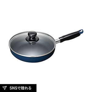 スティージーII IH対応ガラス蓋付フライパン20cm