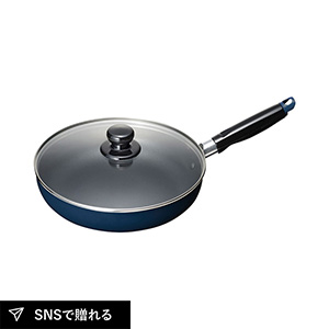 スティージーII IH対応ガラス蓋付フライパン24cm