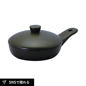 キッチンスタジオ パンダ食堂 ミニ・グリルパン（ブラック）