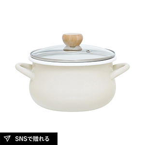 ストクック IH対応ホーロークッキングポット20cm（グレー）