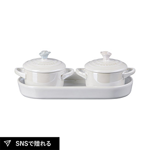 ル・クルーゼ プチ・ローズココット・セット