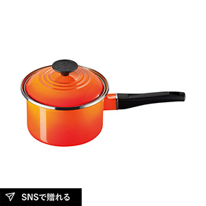 【送料無料】ル・クルーゼ EOS ソースパン16cm（オレンジ）