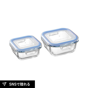 レッシュ 耐熱ガラス容器2点セット