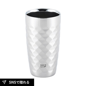 磨き屋シンジケート 二重タンブラー（ダイヤモンドカット）