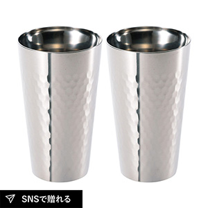 【送料無料】食楽工房 チタン2重カップ2P
