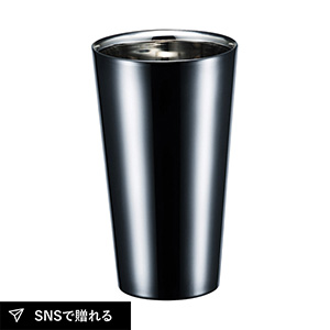 ブリリアント・ブラック 2重ストレートカップ250ml