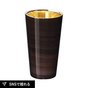 【送料無料】漆磨 ストレートタンブラー（紫影）