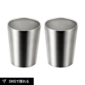 ニューラフィネス ステンレス二重タンブラー280ml 2P