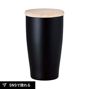 DECO+ ウッドキャップ・ステンレスタンブラー（マットブラック）