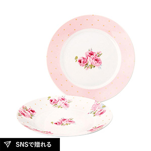 ローラ アシュレイ ペアケーキプレートセット