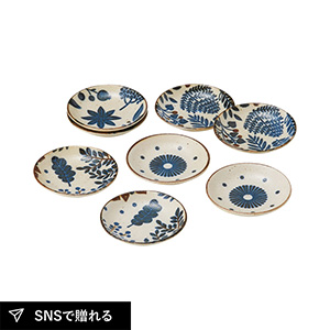 ミニラボ 藍プチプレート8P