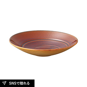 信楽焼 Deepbreath 10インチボウル（キャラメル）