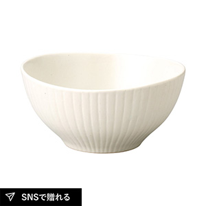 作山窯 Daisy ゆらぎボウル（ホワイト）