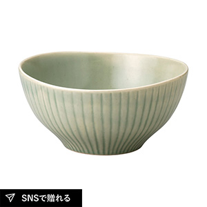 作山窯 Daisy ゆらぎボウル（グリーン）