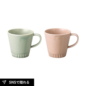 作山窯 Daisy ペアマグ