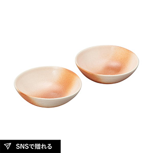 信楽焼 Scarlet 緋色 小鉢ペア