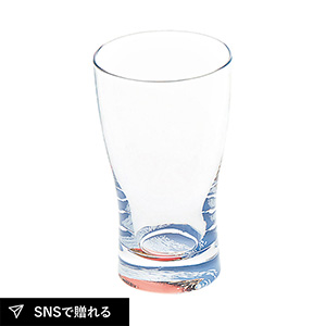 ぬりもんde Verre 北斎 蒔絵 ミニグラス1P（赤富士）