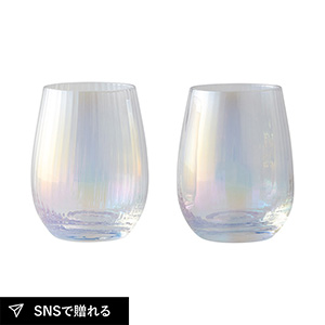 プリズム グラスペア（パール）