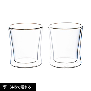 ウェルナーマイスター 耐熱二重ガラスフリーグラスペアセット