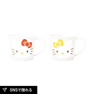 ハローキティ ホワイトシスターズペアマグセット