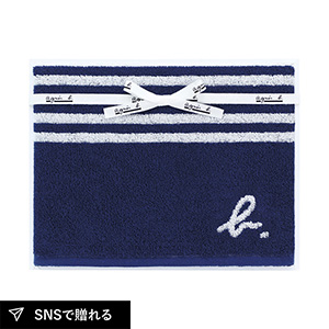 アニエスベー abマリニエール バスタオル（ダークブルー）