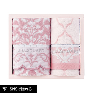 ジルスチュアート ブルームオーナメント フェイス1P・ウォッシュタオル1P