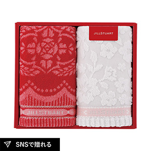 ジルスチュアート ボヌール フェイスタオル2P